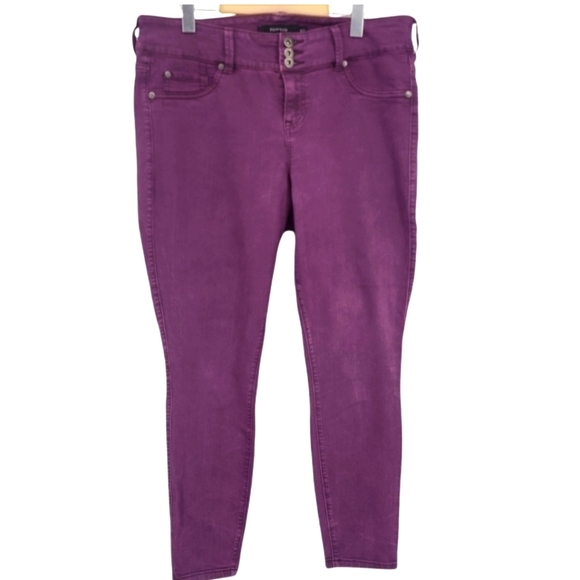 Torrid jegging dark purple wash - sz 16 - Picture 4 of 4
